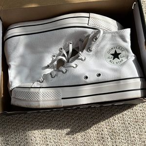 Platform Converse All Star Lift White Wmns size 10.5